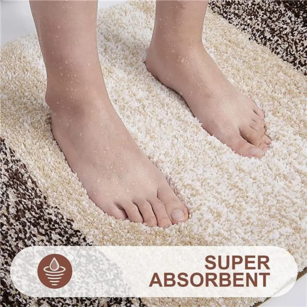 Luxury Bathroom Rug Mat 24x16, Extra Soft and Absorbent Microfiber Bath Rugs